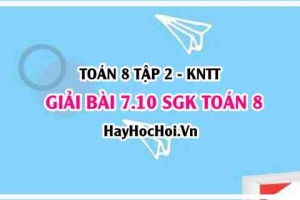 Bài 7.10 SGK Toán 8 Tập 2 Kết nối tri thức